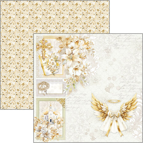 Ciao Bella Papercrafting Blessing Day 12x12 Inch Paper Pad (CBPM086) Ciao Bella Papercrafting Blessing Day 12x12 Inch Paper Pad (CBPM086)