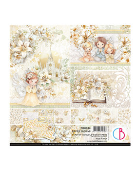 Ciao Bella Papercrafting Blessing Day 8x8 Inch Paper Pad (CBH086) Ciao Bella Papercrafting Blessing Day 8x8 Inch Paper Pad (CBH086)