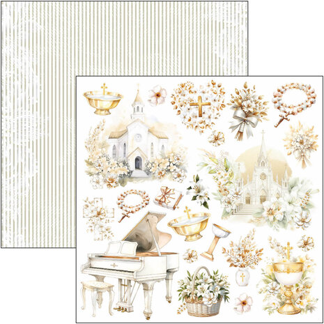 Ciao Bella Papercrafting Blessing Day 6x6 Inch Paper Pad (CBQE086) Ciao Bella Papercrafting Blessing Day 6x6 Inch Paper Pad (CBQE086)