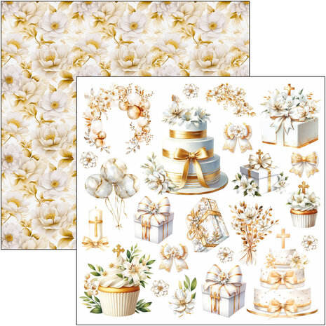 Ciao Bella Papercrafting Blessing Day 6x6 Inch Paper Pad (CBQE086) Ciao Bella Papercrafting Blessing Day 6x6 Inch Paper Pad (CBQE086)