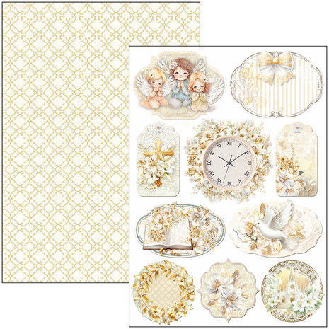 Ciao Bella Papercrafting Blessing Day A4 Creative Pad (CBCL086) Ciao Bella Papercrafting Blessing Day A4 Creative Pad (CBCL086)