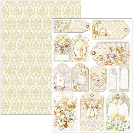 Ciao Bella Papercrafting Blessing Day A4 Creative Pad (CBCL086) Ciao Bella Papercrafting Blessing Day A4 Creative Pad (CBCL086)