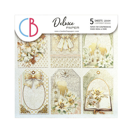 Ciao Bella Papercrafting Blessing Day 6x6 Inch Deluxe Paper (CBDQ020) Ciao Bella Papercrafting Blessing Day 6x6 Inch Deluxe Paper (CBDQ020)