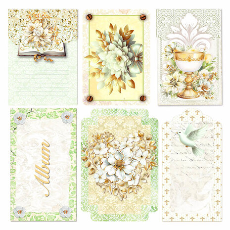 Ciao Bella Papercrafting Blessing Day 6x6 Inch Vellum Paper (CBVQ025) Ciao Bella Papercrafting Blessing Day 6x6 Inch Vellum Paper (CBVQ025)