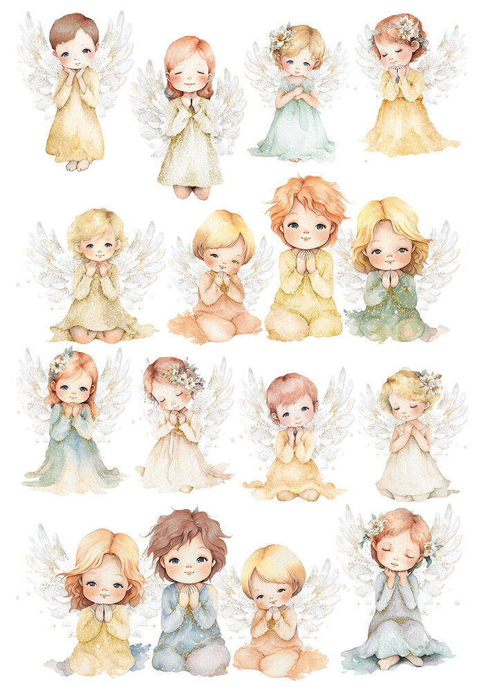 Ciao Bella Papercrafting Blessing Day A4 Mixed Rice Papers (CBRA002) Ciao Bella Papercrafting Blessing Day A4 Mixed Rice Papers (CBRA002)