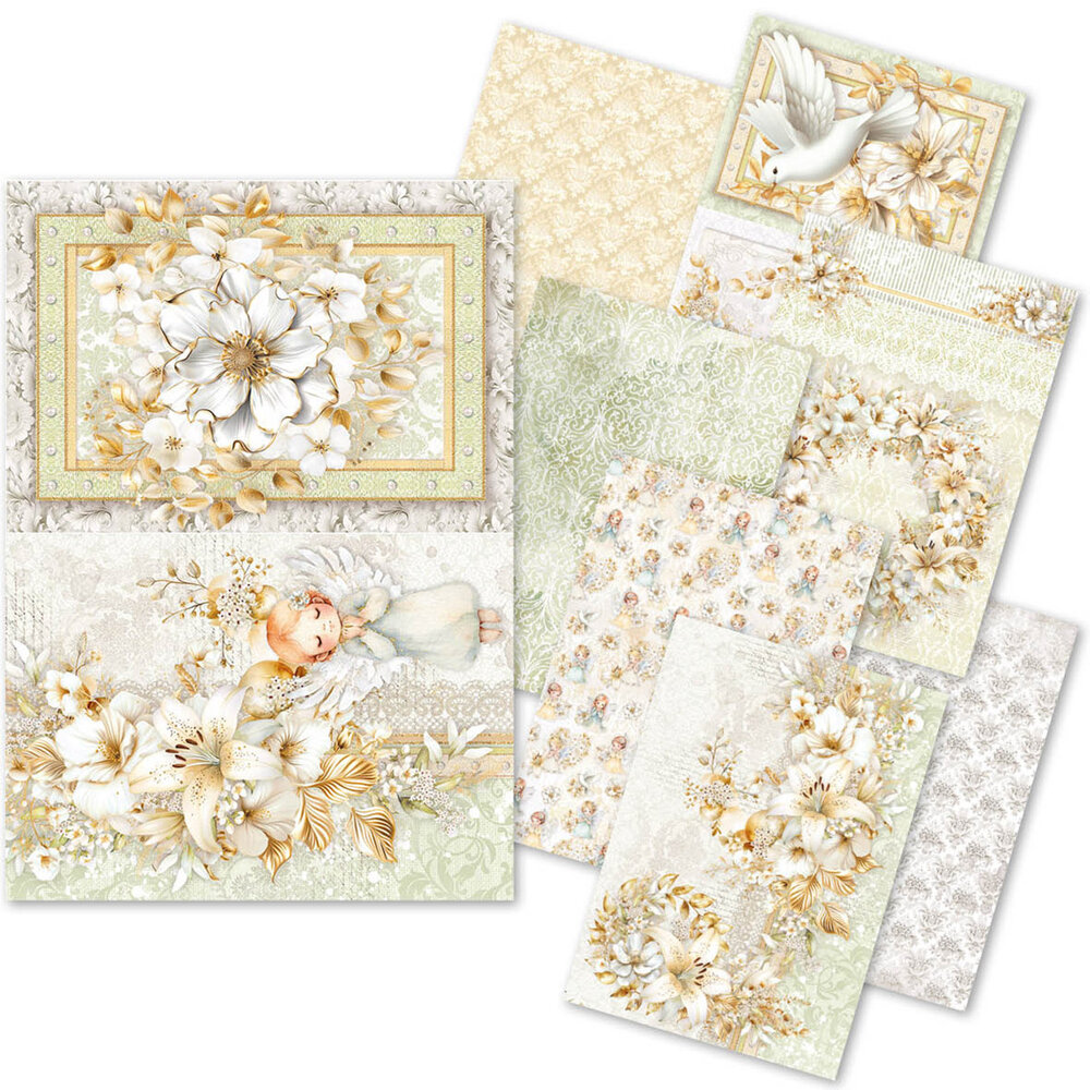 Ciao Bella Papercrafting Blessing Day A5 Mixed Rice Papers (CBRS011) Ciao Bella Papercrafting Blessing Day A5 Mixed Rice Papers (CBRS011)
