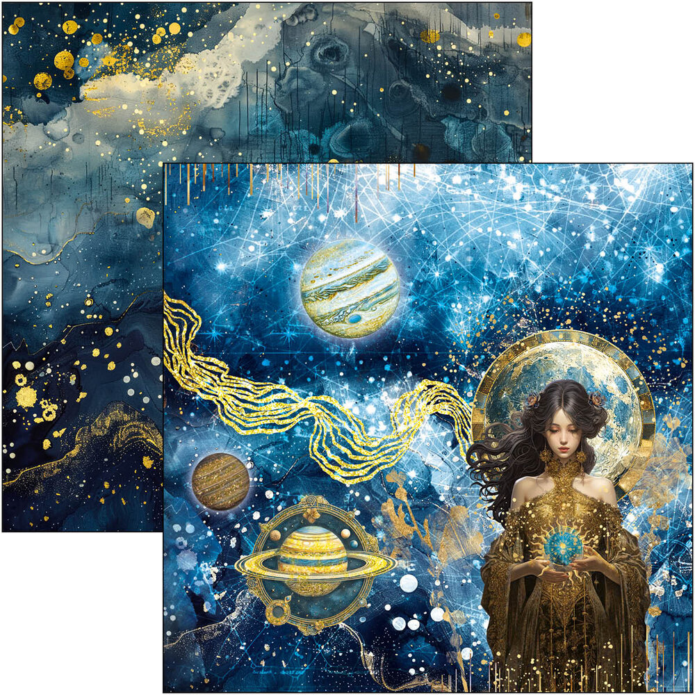 Ciao Bella Papercrafting Celestial 8x8 Inch Paper Pad (CBH087) Ciao Bella Papercrafting Celestial 8x8 Inch Paper Pad (CBH087)