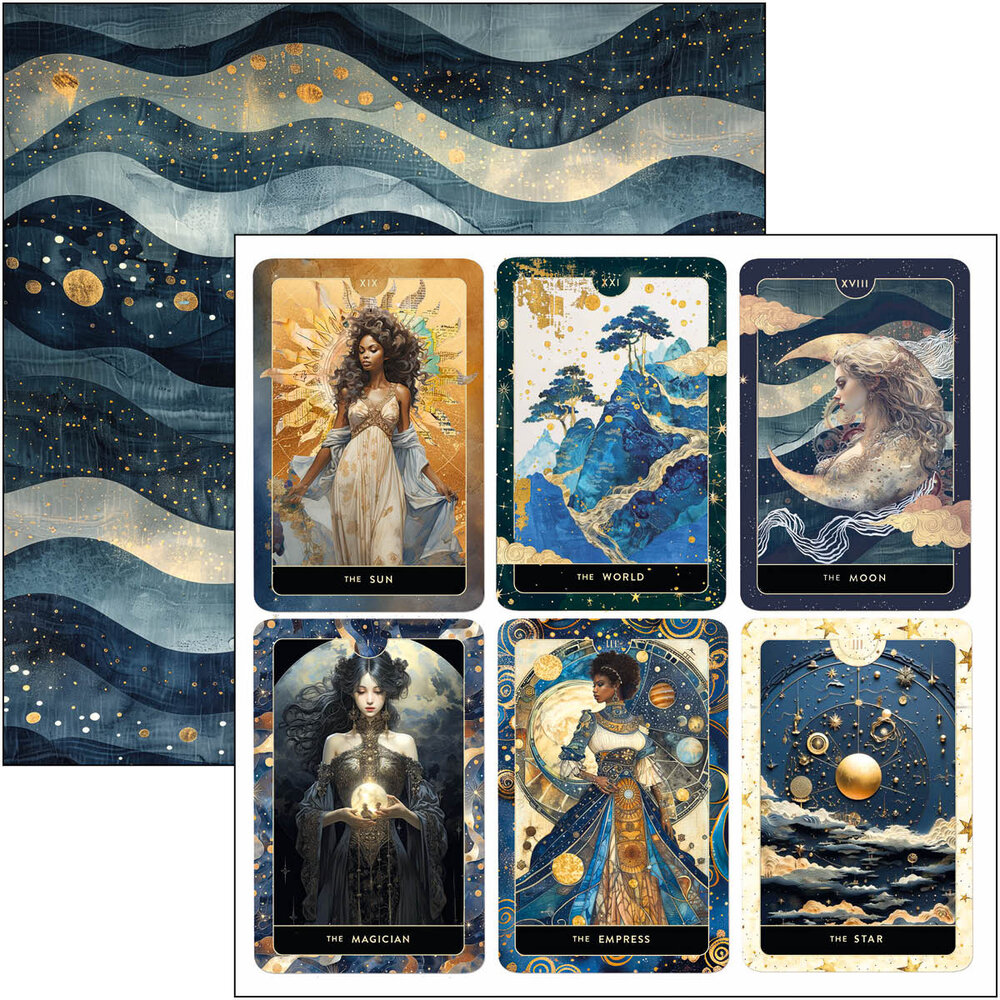 Ciao Bella Papercrafting Celestial 8x8 Inch Paper Pad (CBH087) Ciao Bella Papercrafting Celestial 8x8 Inch Paper Pad (CBH087)