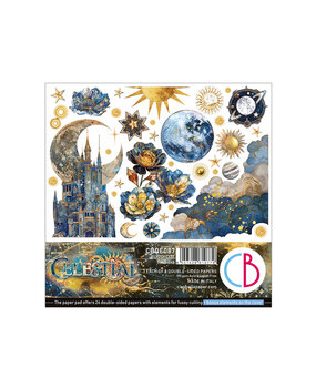Ciao Bella Papercrafting Celestial 6x6 Inch Paper Pad (CBQE087) Ciao Bella Papercrafting Celestial 6x6 Inch Paper Pad (CBQE087)