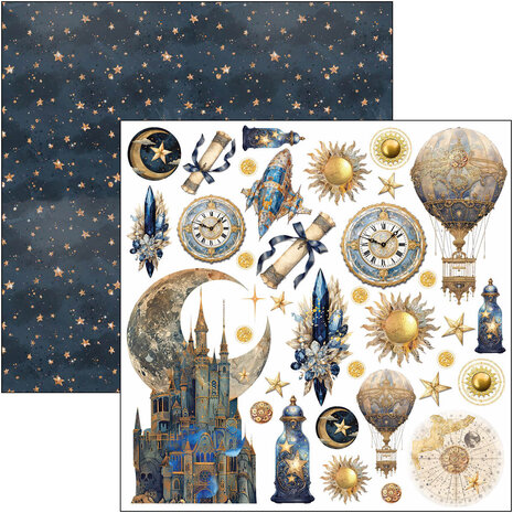 Ciao Bella Papercrafting Celestial 6x6 Inch Paper Pad (CBQE087) Ciao Bella Papercrafting Celestial 6x6 Inch Paper Pad (CBQE087)