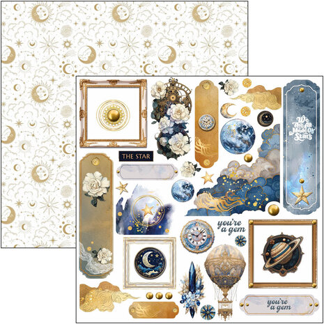 Ciao Bella Papercrafting Celestial 6x6 Inch Paper Pad (CBQE087) Ciao Bella Papercrafting Celestial 6x6 Inch Paper Pad (CBQE087)