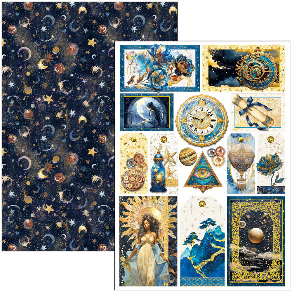 Ciao Bella Papercrafting Celestial A4 Creative Pad (CBCL087) Ciao Bella Papercrafting Celestial A4 Creative Pad (CBCL087)