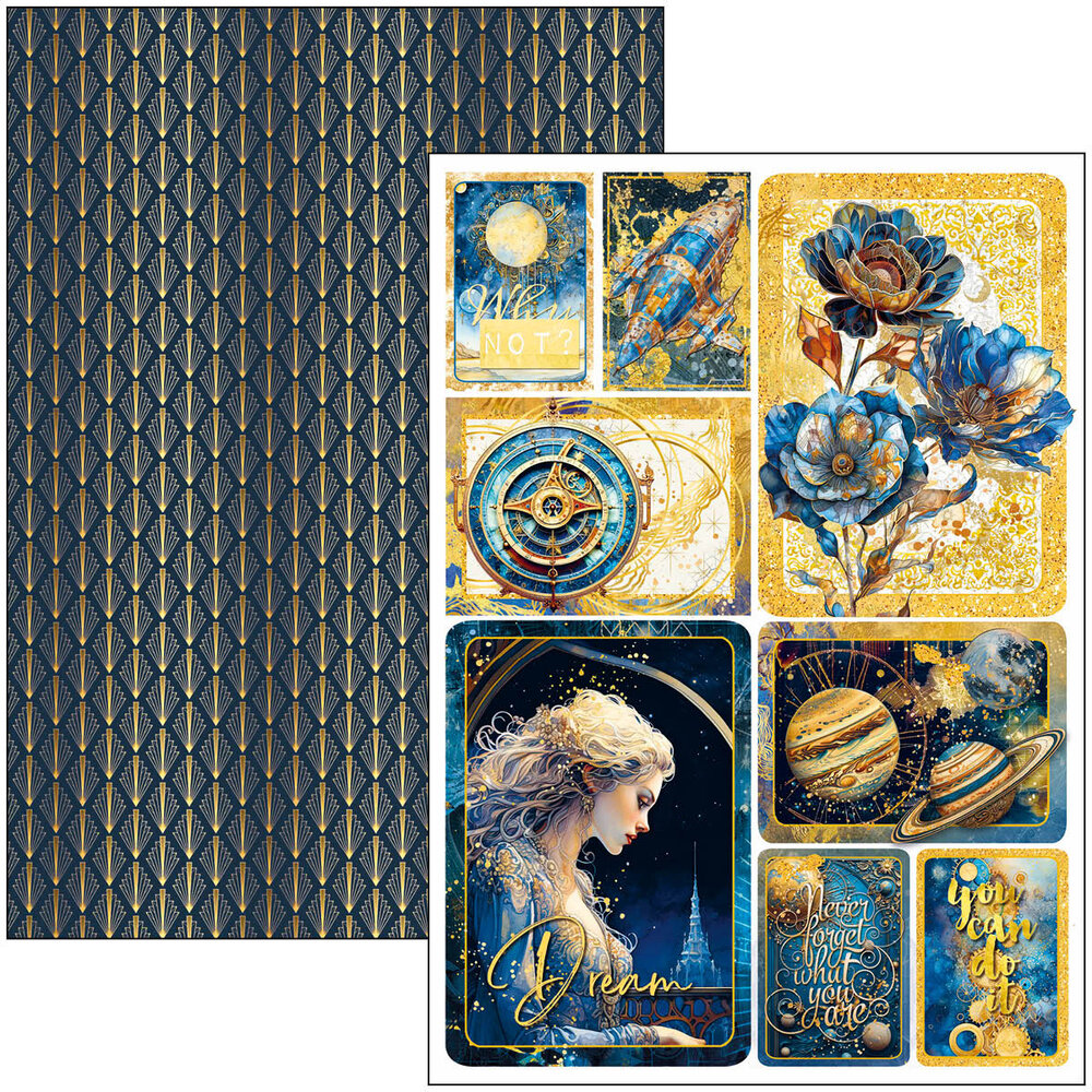Ciao Bella Papercrafting Celestial A4 Creative Pad (CBCL087) Ciao Bella Papercrafting Celestial A4 Creative Pad (CBCL087)