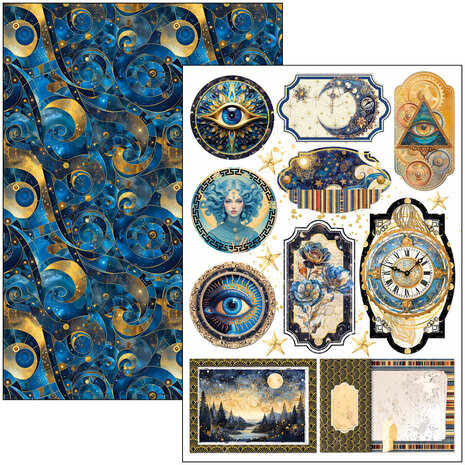 Ciao Bella Papercrafting Celestial A4 Creative Pad (CBCL087) Ciao Bella Papercrafting Celestial A4 Creative Pad (CBCL087)