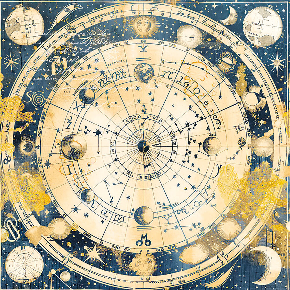 Ciao Bella Papercrafting Celestial 6x6 Inch Vellum Paper (CBVQ026) Ciao Bella Papercrafting Celestial 6x6 Inch Vellum Paper (CBVQ026)