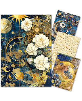 Ciao Bella Papercrafting Celestial A4 Mixed Rice Papers (CBRA003) Ciao Bella Papercrafting Celestial A4 Mixed Rice Papers (CBRA003)