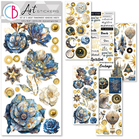 Ciao Bella Papercrafting Celestial Art Stickers (CBI003) Ciao Bella Papercrafting Celestial Art Stickers (CBI003)