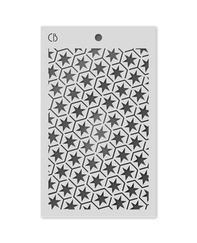 Ciao Bella Papercrafting Celestial Texture Stencil 5x8 Inch Star Six (MS008) Ciao Bella Papercrafting Celestial Texture Stencil 5x8 Inch Star Six (MS008)