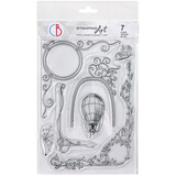 Ciao Bella Papercrafting Celestial Frames A5 Clear Stamps (PS8007)