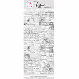 Ciao Bella Papercrafting Tissue Paper 69x49cm Gentlemen Words (HT040)