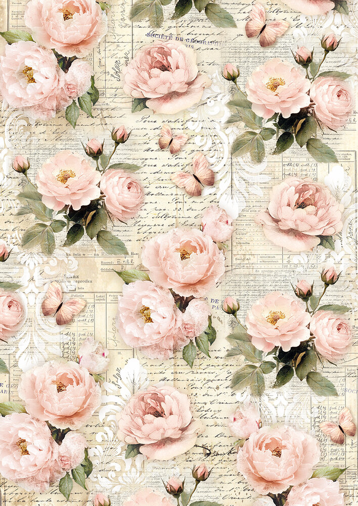 Ciao Bella Papercrafting Tissue Paper A4 A Timeless Love (HA002) Ciao Bella Papercrafting Tissue Paper A4 A Timeless Love (HA002)