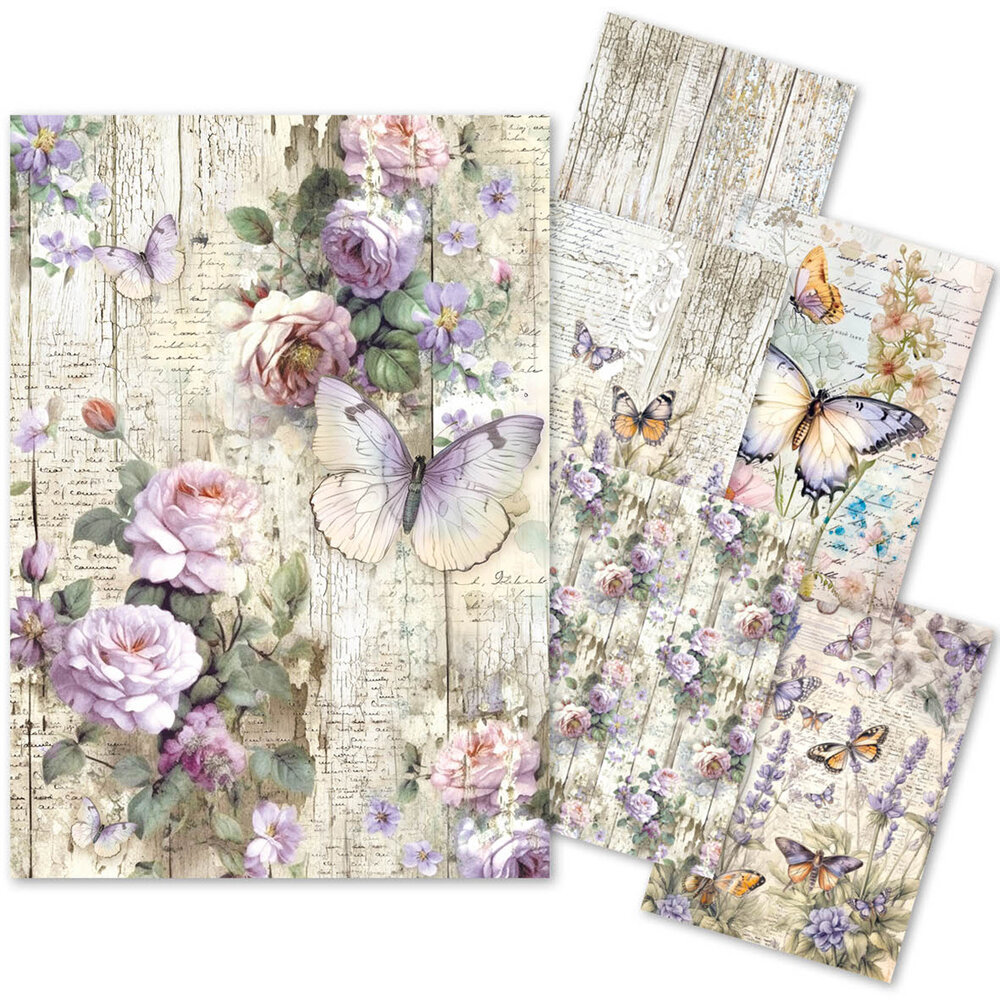 Ciao Bella Papercrafting Tissue Paper A4 Whismical Butterflies (HA003) Ciao Bella Papercrafting Tissue Paper A4 Whismical Butterflies (HA003)