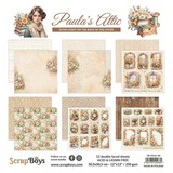 ScrapBoys Paula’s Attic 12x12 Inch Paper Pad (SB-PAUL-08)