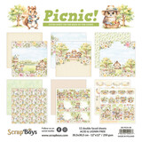 ScrapBoys Picnic! 12x12 Inch Paper Pad (SB-PICN-08)
