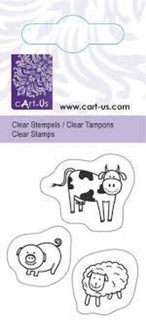 Cart-Us Clear Stamp Boerderijdieren (2050)
