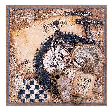 Studio Light Essentials Mini Paper Pad Explore the World (SL-ES-DPP304)