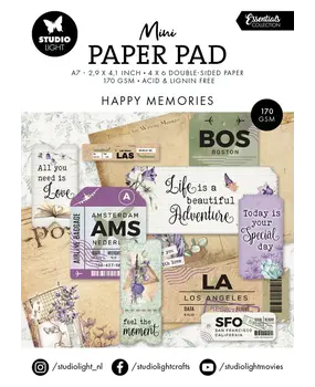 Studio Light Essentials Mini Paper Pad Happy Memories (SL-ES-DPP301) Studio Light Essentials Mini Paper Pad Happy Memories (SL-ES-DPP301)