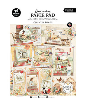 Studio Light Essentials Country Roads A4 Card Making Pad (SL-ES-CMP17)