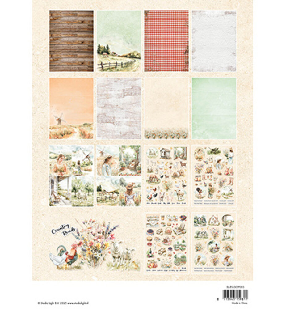 Studio Light Essentials Country Roads A4 Die-Cut Paper Pad (SL-ES-DCPP310)