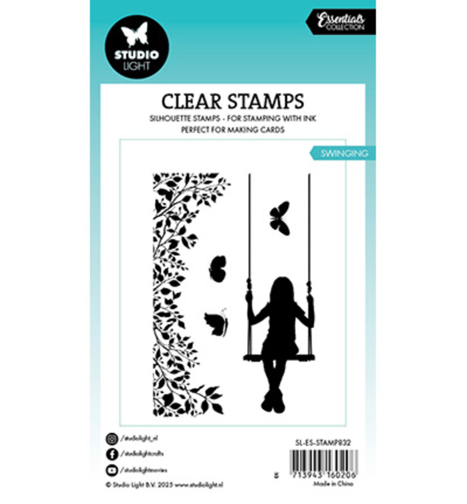 Studio Light Essentials Clear Stamps Swinging (SL-ES-STAMP832) Studio Light Essentials Clear Stamps Swinging (SL-ES-STAMP832)