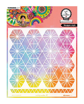 Studio Light Masking Stencil Hexagon Style (ABM-25-MASK330) Studio Light Masking Stencil Hexagon Style (ABM-25-MASK330)