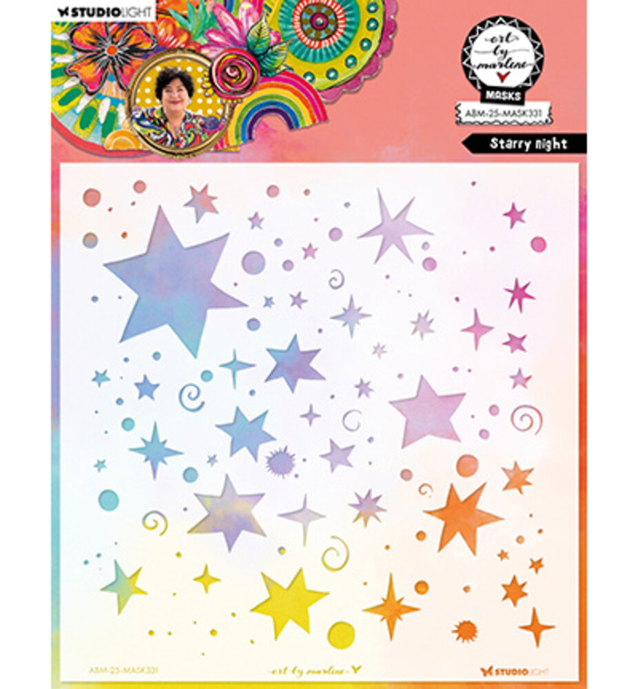 Studio Light Masking Stencil Starry Night (ABM-25-MASK331) Studio Light Masking Stencil Starry Night (ABM-25-MASK331)