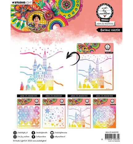 Studio Light Masking Stencil Curious Castle (ABM-25-MASK332) Studio Light Masking Stencil Curious Castle (ABM-25-MASK332)