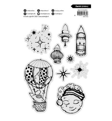 Studio Light Clear Stamp Sweet Dreams (ABM-25-STAMP816) Studio Light Clear Stamp Sweet Dreams (ABM-25-STAMP816)