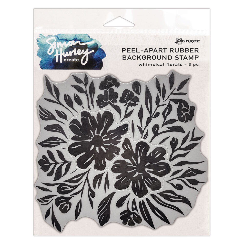 Simon Hurley Create Whimsical Florals Cling Stamps (HUR88837)