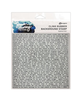 Simon Hurley Create Typewriter Cling Stamps (HUR88844)