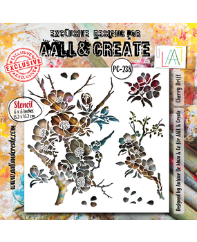 AALL and Create Masking Stencil 6x6 Inch Cherry Drift (AALL-PC-238) AALL and Create Masking Stencil 6x6 Inch Cherry Drift (AALL-PC-238)