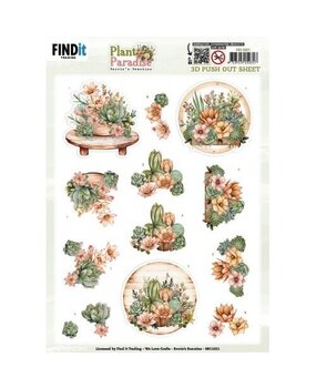 Berrie's Beauties Plant Paradise 3D Push Out Blooming Oasis (SB11021)
