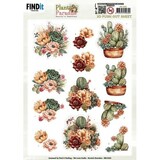 Berrie's Beauties Plant Paradise 3D Push Out Cactus Harmony (SB11022)