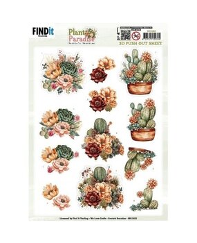 Berrie's Beauties Plant Paradise 3D Push Out Cactus Harmony (SB11022)