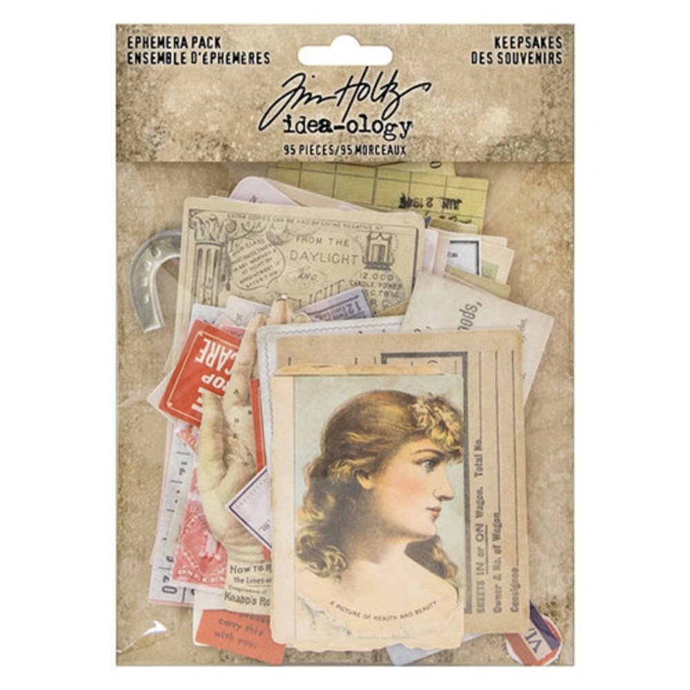Idea-ology Tim Holtz Keepsakes Ephemera Pack (TH93958) Idea-ology Tim Holtz Keepsakes Ephemera Pack (TH93958)