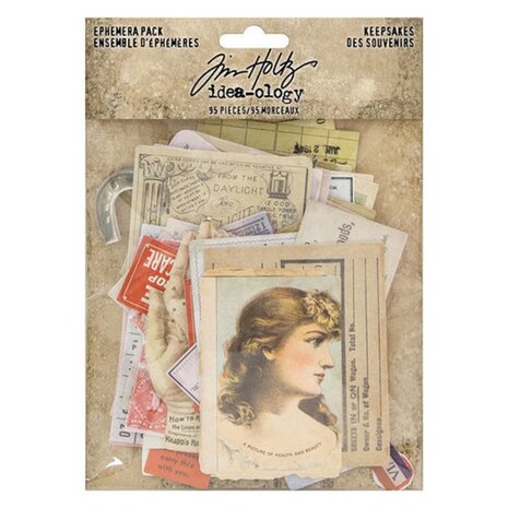 Idea-ology Tim Holtz Keepsakes Ephemera Pack (TH93958) Idea-ology Tim Holtz Keepsakes Ephemera Pack (TH93958)