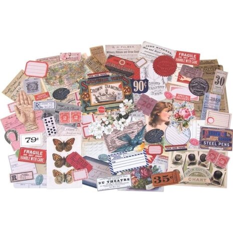 Idea-ology Tim Holtz Keepsakes Ephemera Pack (TH93958) Idea-ology Tim Holtz Keepsakes Ephemera Pack (TH93958)