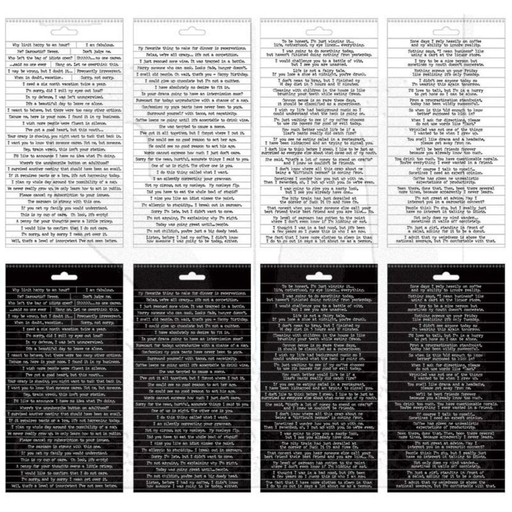 Idea-ology Tim Holtz Small Talk Snarky Stickers (218pcs) (TH93704) Idea-ology Tim Holtz Small Talk Snarky Stickers (218pcs) (TH93704)