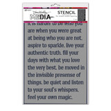 Dina Wakley MEdia Masking Stencil Feel Your Magic (MDS87694)