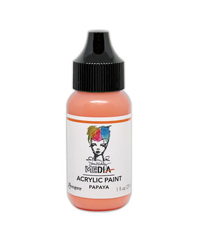 Dina Wakley MEdia Heavy Body Acrylic Paint Papaya (MDQ88233) Dina Wakley MEdia Heavy Body Acrylic Paint Papaya (MDQ88233)